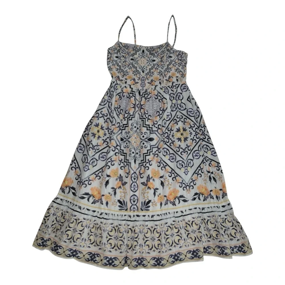 Anthropologie Multicolor Patterned Midi Dress - Picture 4 of 15